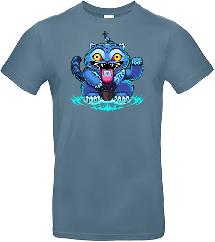 Derpy Blue Tiger - derpy tiger, blue derpy tiger, kpop demon hunters, kpop demon hunter, kpop, tiger, magpie, blue tiger, huntrix, saja boys, soda pop, my little soda pop - Standard T-Shirt