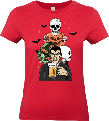 Spooky Friend - Halloween, bat, night, trick or treat, pumpkin, spooky, scary, funny, skeleton, skull, tombstone - Standard T-Shirt (Frauen)