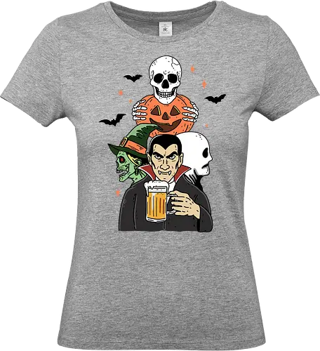 Spooky Friend - Halloween, bat, night, trick or treat, pumpkin, spooky, scary, funny, skeleton, skull, tombstone - Standard T-Shirt (Frauen)