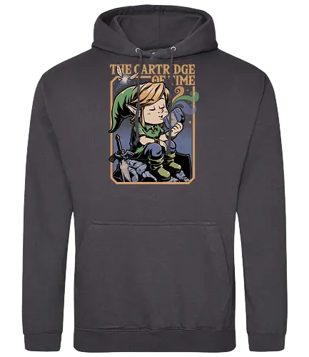 Vintage Game Music Elf - Retro Vintage, Vintage, Vintage Games, Retro, Retro Advertising, Retro Gamer, Retro Gaming, Retro Cartoon, Cartoon, Legend, The Legend Of Zelda, Princess, Hero of Time, Ocarina, Video, Video Games, Classic Video Game, Fairy, Cartridges, Music, Musical, Musician, Fantasy, Adventure - Standard Hoodie