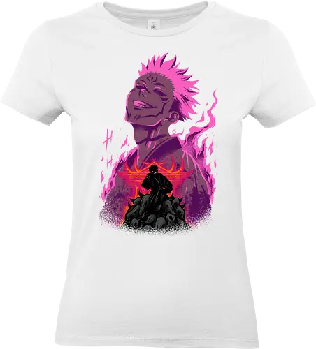 curse of evil  - anime, revenge, jujutsu, sukuna, cool, cursed, king - Standard T-Shirt (Frauen)