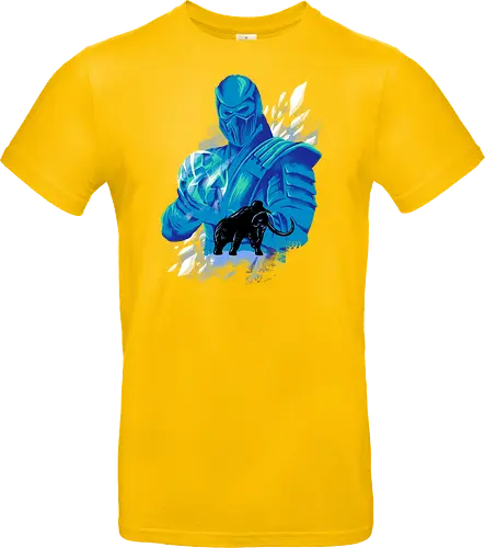 freezing age - mortalkombat, ice, freeze, subzero, scorpion, reptile, fighter, 80s, game, versus, arcade - Standard T-Shirt