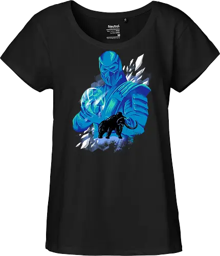 freezing age - mortalkombat, ice, freeze, subzero, scorpion, reptile, fighter, 80s, game, versus, arcade - Fairtrade Girl Shirt