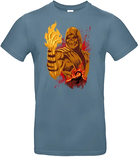 hell gifter  - mortalkombat, ice, freeze, subzero, scorpion, reptile, fighter, 80s, game, versus, arcade - Standard T-Shirt