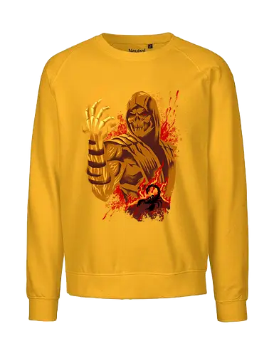 hell gifter  - mortalkombat, ice, freeze, subzero, scorpion, reptile, fighter, 80s, game, versus, arcade - Fairtrade Sweatshirt