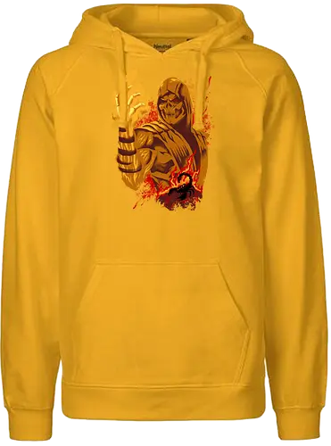 hell gifter  - mortalkombat, ice, freeze, subzero, scorpion, reptile, fighter, 80s, game, versus, arcade - Fairtrade Hoodie