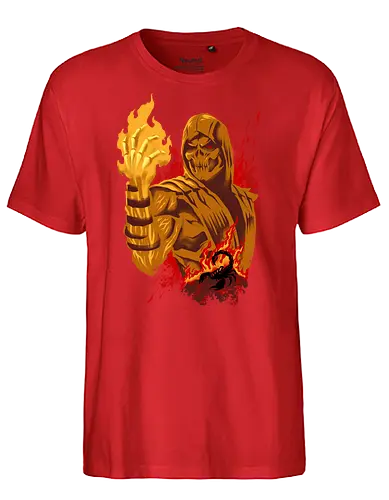 hell gifter  - mortalkombat, ice, freeze, subzero, scorpion, reptile, fighter, 80s, game, versus, arcade - Fairtrade T-Shirt