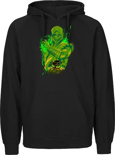 poison master  - mortalkombat, ice, freeze, subzero, scorpion, reptile, fighter, 80s, game, versus, arcade - Fairtrade Hoodie