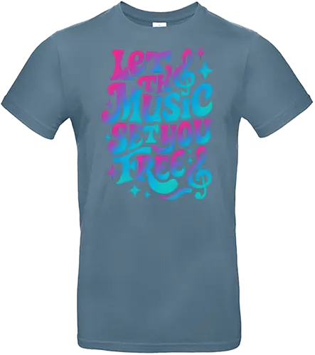 Lass dich von der Musik befreien, Retro-Vibes - Musik, Musical, Neon, Ästhetik, Illustration, Pop-Art, Cool, Lustig, DJ, Energie, Retro, Vibes, Groovy, Gute Stimmung, LM2Kone - Standard T-Shirt