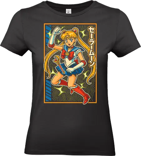 Magical Girl Transformation Anime - Magical girl, anime, manga, transformation, shojo, hero, kawaii, cute, magical, nostalgic, retro anime, anime art, cartoon, Sailor, magical girl art, anime print, girl power, fantasy, sparkle, moon power - Standard T-Shirt (Frauen)