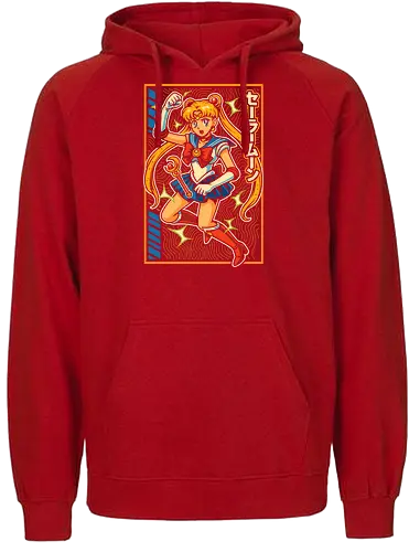 Magical Girl Transformation Anime - Magical girl, anime, manga, transformation, shojo, hero, kawaii, cute, magical, nostalgic, retro anime, anime art, cartoon, Sailor, magical girl art, anime print, girl power, fantasy, sparkle, moon power - Fairtrade Hoodie