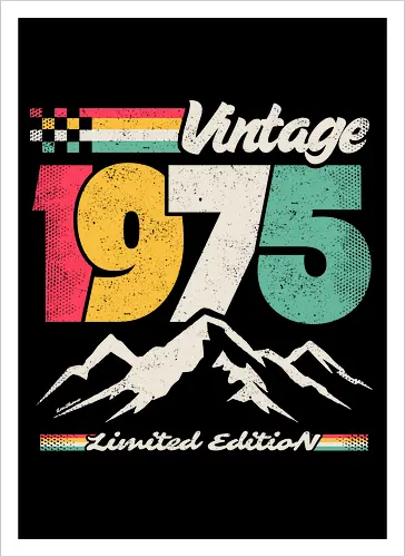 Retro Vintage 1975 - Limitierte Auflage