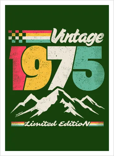 Retro Vintage 1975 - Limitierte Auflage