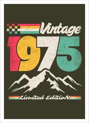 Retro Vintage 1975 - Limitierte Auflage
