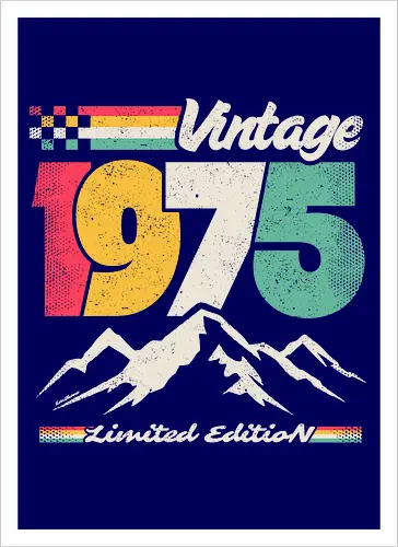 Retro Vintage 1975 - Limitierte Auflage