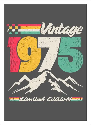 Retro Vintage 1975 - Limitierte Auflage
