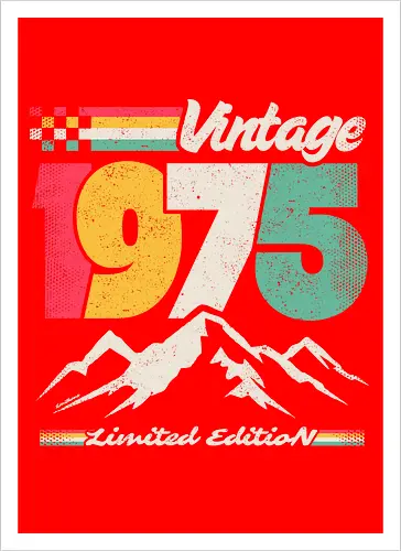 Retro Vintage 1975 - Limitierte Auflage