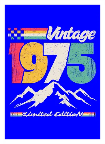 Retro Vintage 1975 - Limitierte Auflage
