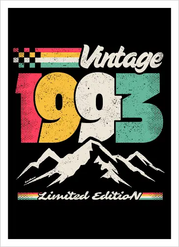 Retro Vintage 1993 - Limitierte Auflage