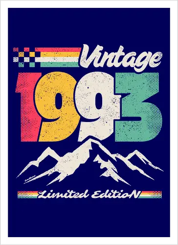 Retro Vintage 1993 - Limitierte Auflage
