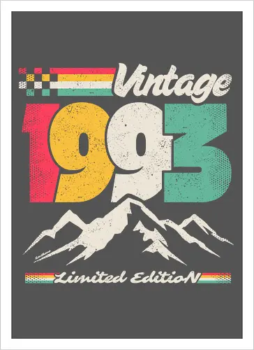 Retro Vintage 1993 - Limitierte Auflage