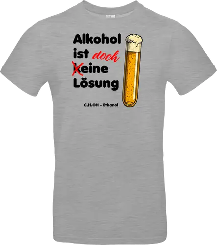 Alkohol ist (k)eine Lösung (schwarze Schrift)