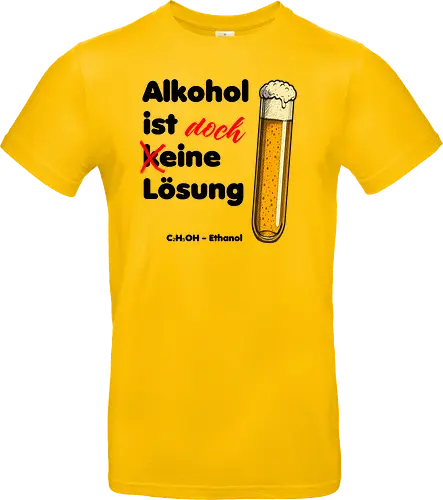 Alkohol ist (k)eine Lösung (schwarze Schrift)