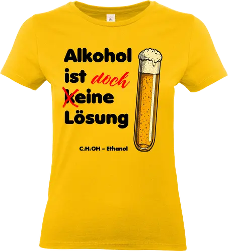 Alkohol ist (k)eine Lösung (schwarze Schrift)