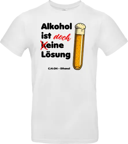 Alkohol ist (k)eine Lösung (schwarze Schrift)