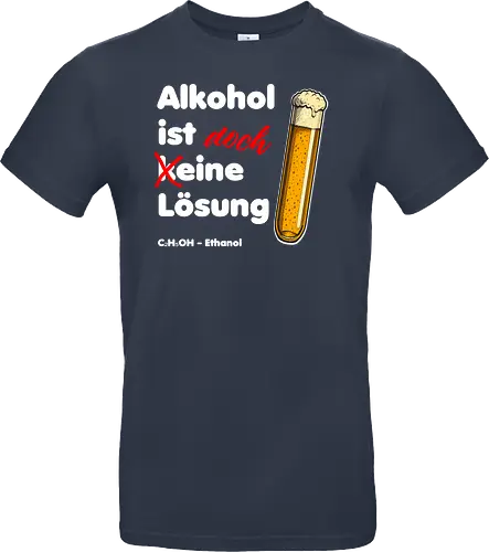 Alkohol ist eine Lösung (weisse-Schrift)