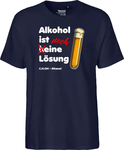 Alkohol ist eine Lösung (weisse-Schrift)