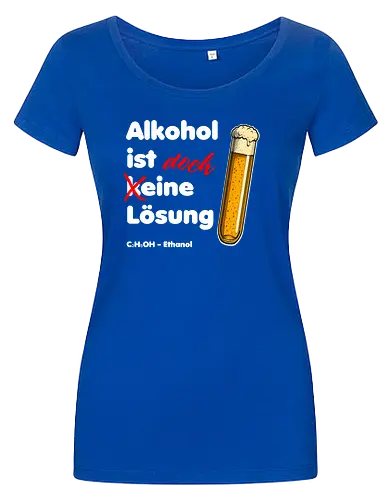 Alkohol ist eine Lösung (weisse-Schrift)