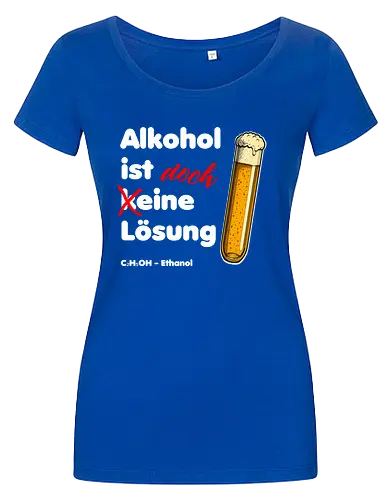 Alkohol ist eine Lösung (weisse-Schrift)