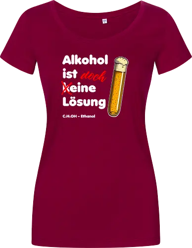 Alkohol ist eine Lösung (weisse-Schrift)