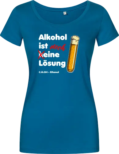 Alkohol ist eine Lösung (weisse-Schrift)