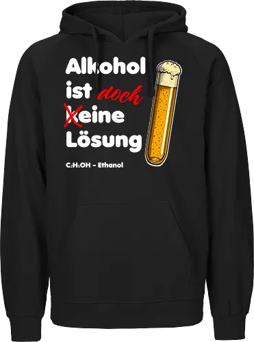 Alkohol ist eine Lösung (weisse-Schrift)