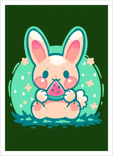 Summer Watermelon Bunny