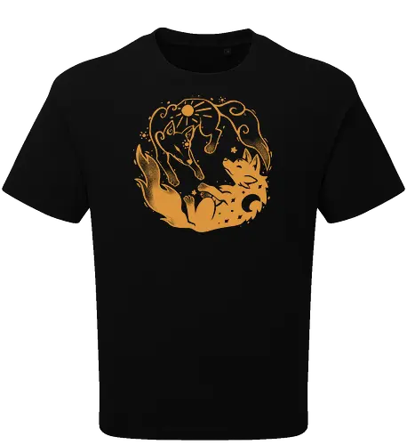 Sun and Moon Golden Wolves