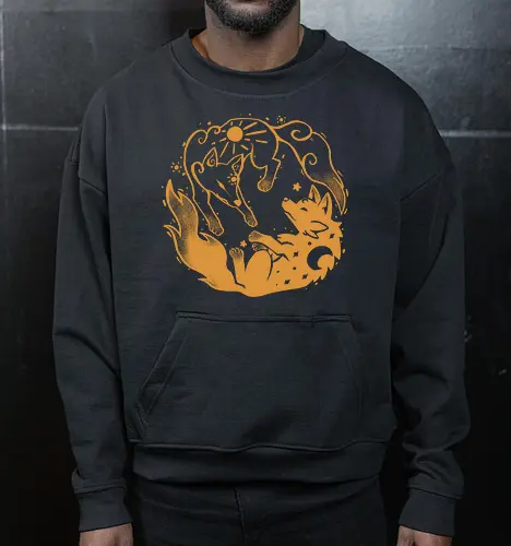 Sun and Moon Golden Wolves