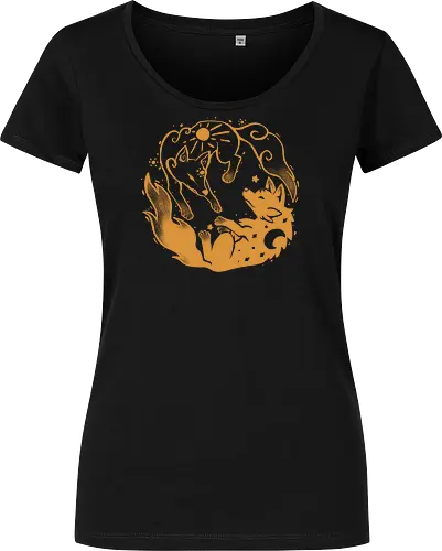 Sun and Moon Golden Wolves