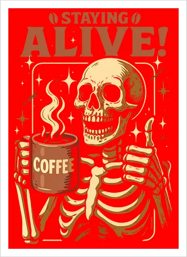 Am Leben bleiben - Lustiger Kaffee