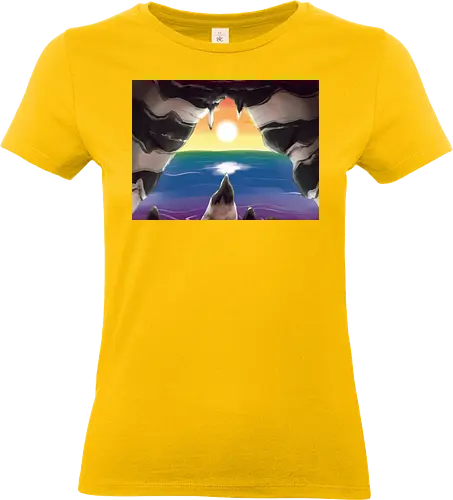 Ally Pride Landschaft - ally, pride, landschaft, subtle pride, straight ally - Standard T-Shirt (Frauen)