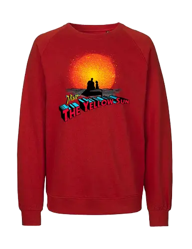 Visit The Yellow Sun - superman, superdog, super dog, super man, super, hero, clark kent, david corenswet, kal el, symbol, superheroes, original superhero, yellow sun, dog - Fairtrade Sweatshirt