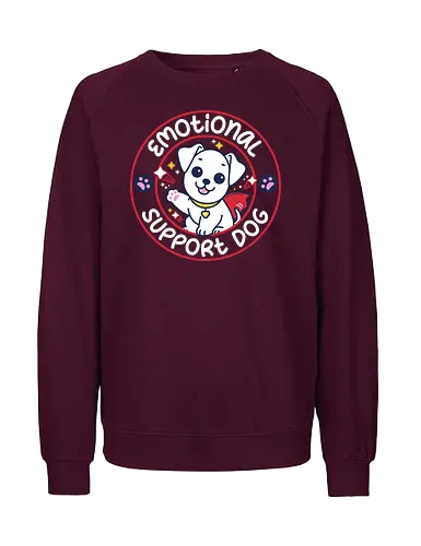 Superdog - Superdog, superman, super dog, superhero, dogs, emotional support animal, emotional support dog - Fairtrade Sweatshirt