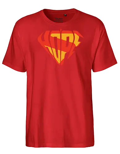Hope - hope, superman, super hero, super man, comics - Fairtrade T-Shirt