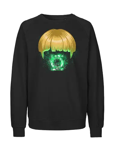 Guy Lantern - guy Gardner, bowl cut, funny, nathan fillion, super, man, green - Fairtrade Sweatshirt
