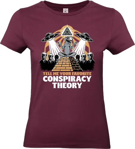 Believe in Conspiracy - memes, internet, aliens, creepy, politics, lizard people, Illuminati, aliens, shadow government, conspiracy, theory, Extraterrestrial, Pyramid, Egyptian, Egypt - Standard T-Shirt (Frauen)