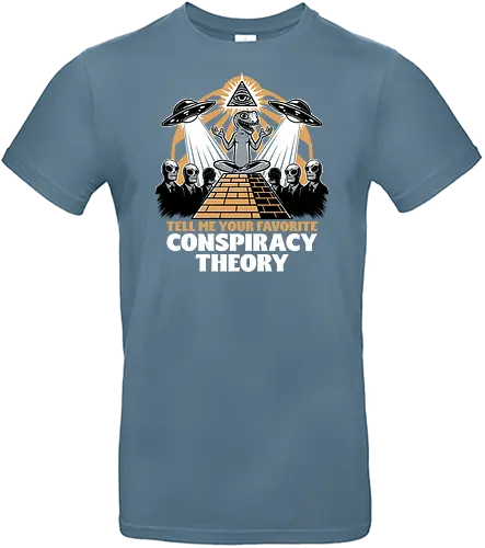 Believe in Conspiracy - memes, internet, aliens, creepy, politics, lizard people, Illuminati, aliens, shadow government, conspiracy, theory, Extraterrestrial, Pyramid, Egyptian, Egypt - Standard T-Shirt