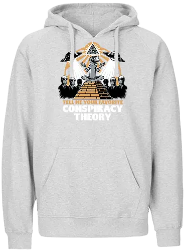 Believe in Conspiracy - memes, internet, aliens, creepy, politics, lizard people, Illuminati, aliens, shadow government, conspiracy, theory, Extraterrestrial, Pyramid, Egyptian, Egypt - Fairtrade Hoodie