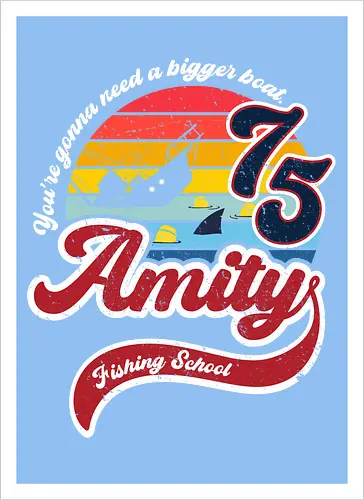 Amity island fishing school